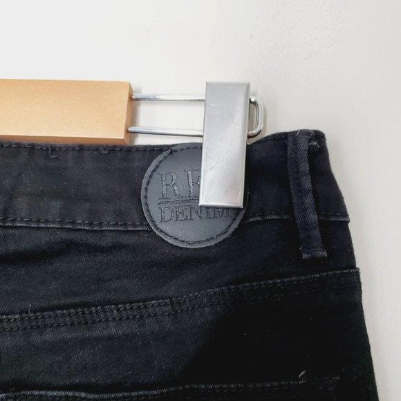 Revolve Res Denim Trash Queen Skinny Mid  Rise Black 28 - Picture 7 of 13